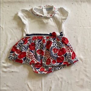 Toddler girl 2 piece shirt bloomer set 18m